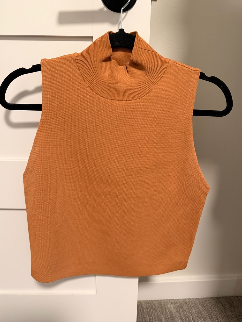 House of Harlow Knit Mock Neck Tank
